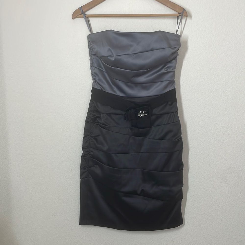 WHBM satin sheath dress